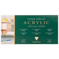 Clairefontaine blok acrylpapier, 20 × 40 cm, 360 g/m²