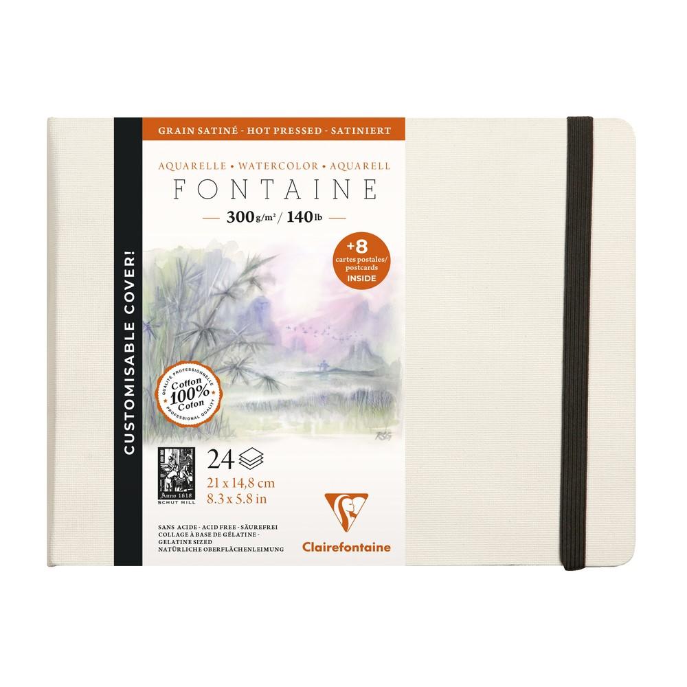 Clairefontaine Fontaine aquarelschetsboek 300 g/m² met harde kaft