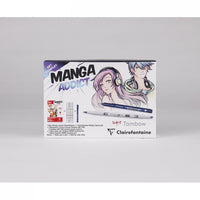 Clairefontaine Manga Addict tekenset voor manga met Tombow, A5