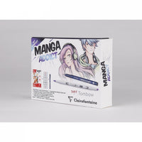 Clairefontaine Manga Addict tekenset voor manga met Tombow, A5
