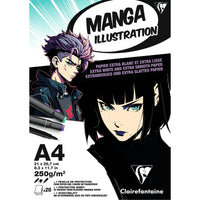 Clairefontaine Manga Illustration tekenblok 250 g/m², 20 vel
