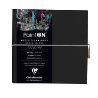 Clairefontaine Paint'On mixed-mediablok 19 × 19 cm, 250 g/m² – Zwart