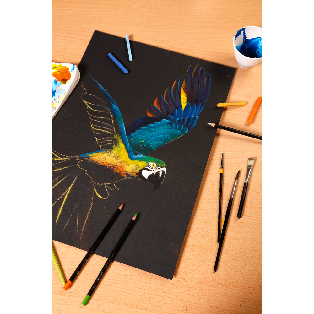 Clairefontaine Paint'On mixed-mediablok zwart 250 g/m², 20 vel