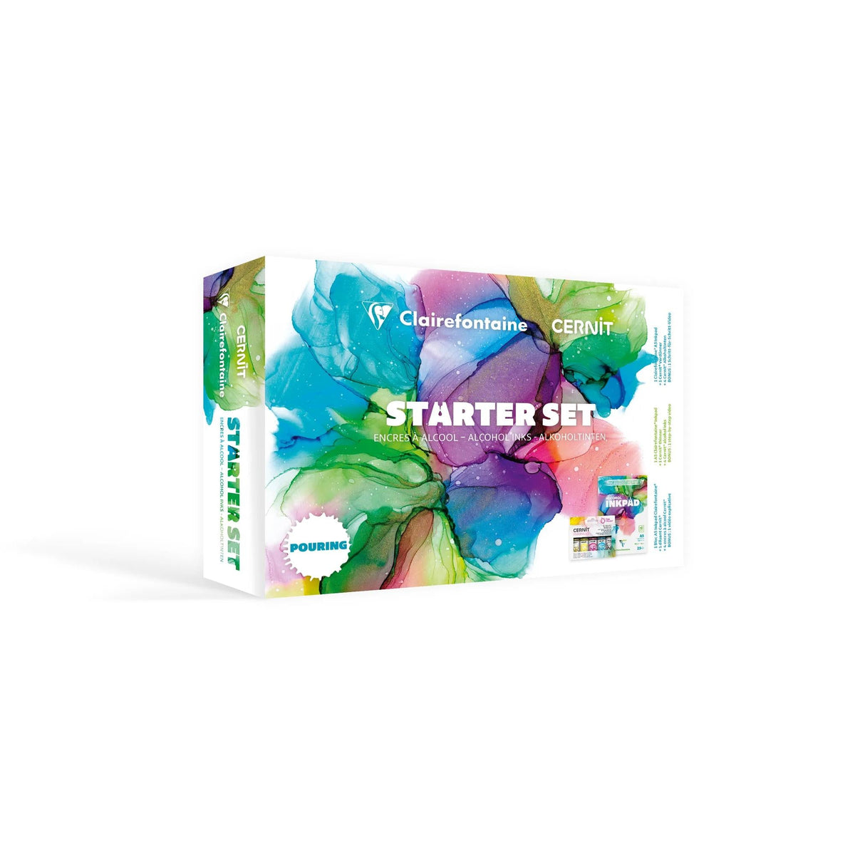 Clairefontaine startset alcoholinkt A5 met 4 inkten