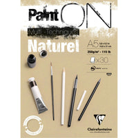 Clairefontaine Paint'On mixed-mediablok naturel 250 g/m², 30 vel