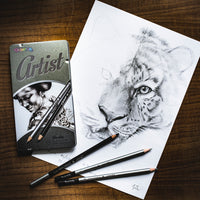 Colorino Artist tekenset met grafietpotloden en houtskool