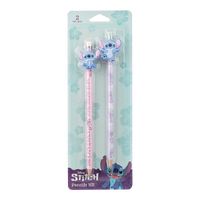 Colorino grafietpotloden Stitch Pastel 3 met gum, rond
