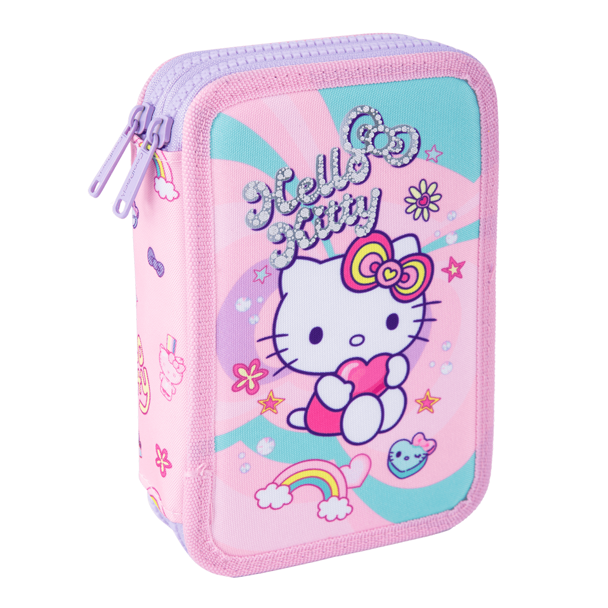 Colorino Jumper 2 gevuld dubbeldeks etui, Hello Kitty en Kuromi – Hello Kitty