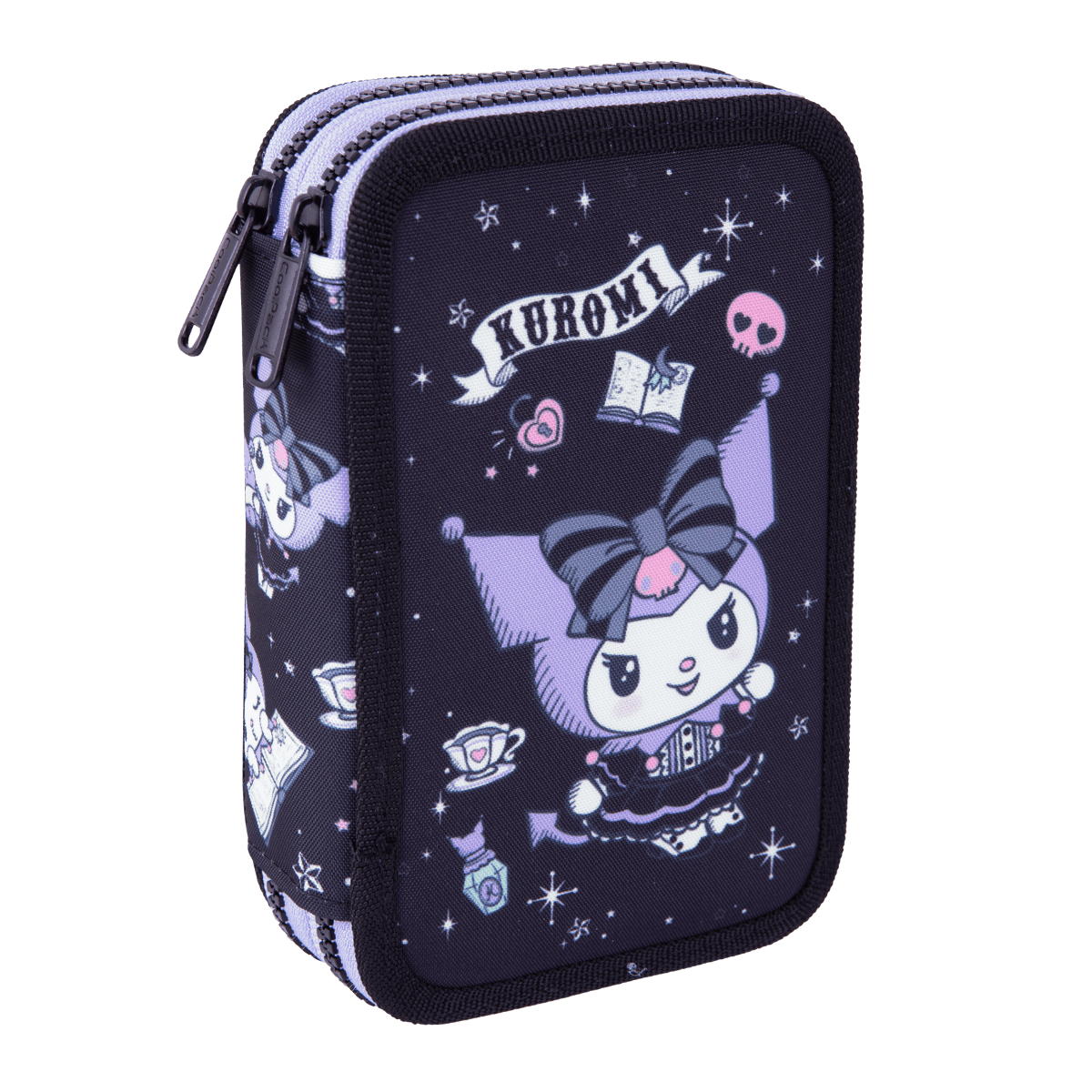 Colorino Jumper 2 gevuld dubbeldeks etui, Hello Kitty en Kuromi – Kuromi