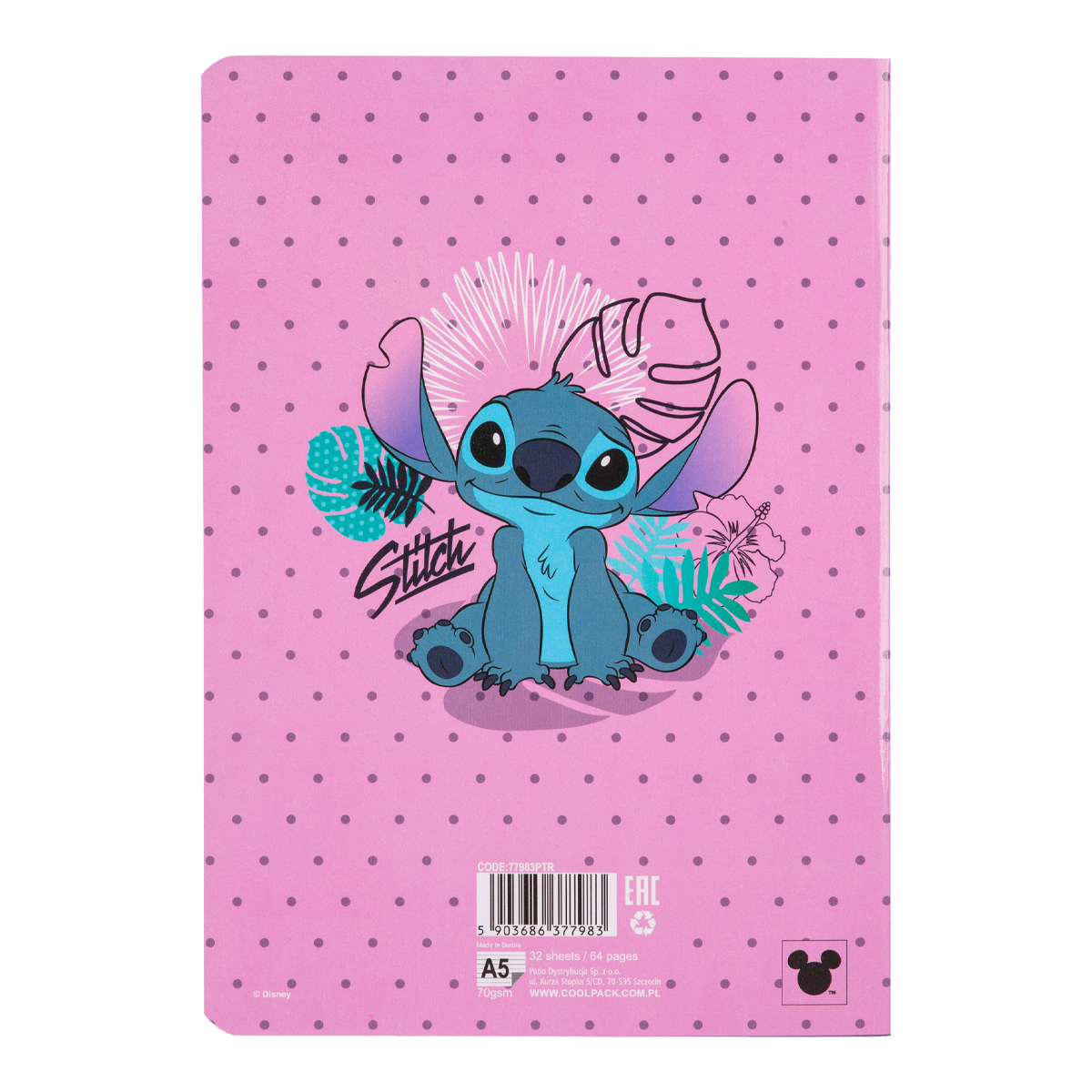 Colorino notitieboek Stitch 3 A5, gelinieerd, 32 vel
