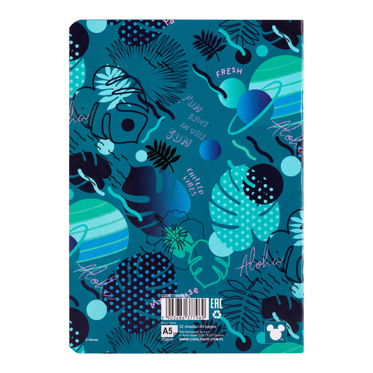 Colorino notitieboek Stitch A5, gelinieerd, 32 vel