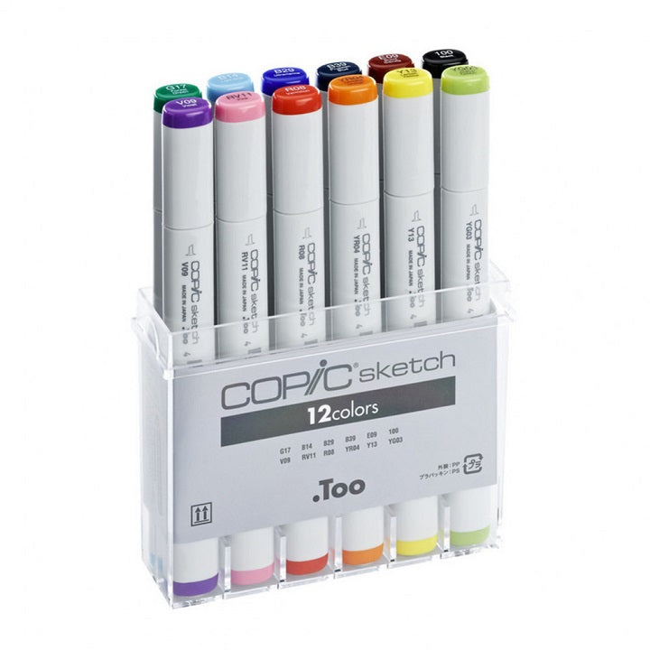 COPIC Sketch Markers, Set of 12
