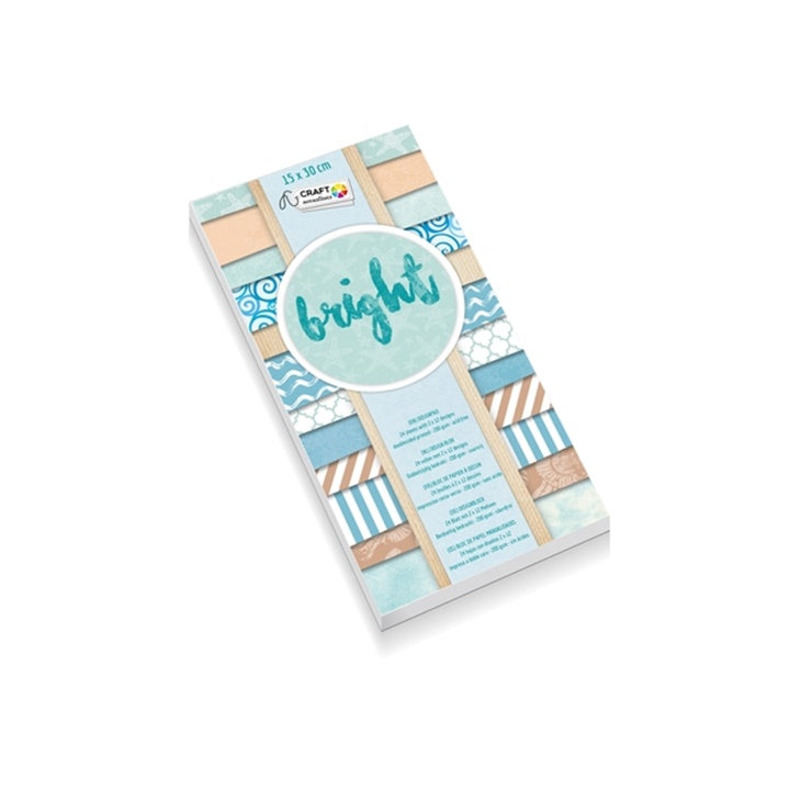 Craft Sensations Scrapbooking Paper, 15x30 cm, 24 Sheets | various designs — image 1