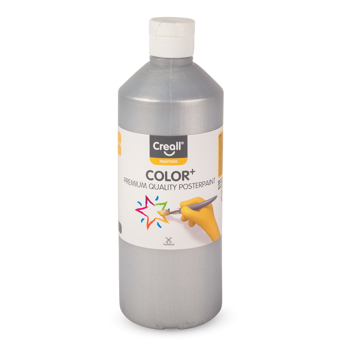 Creall Creallcolor plakkaatverf 500 ml – zilver