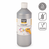 Creall Creallcolor plakkaatverf 500 ml – zilver