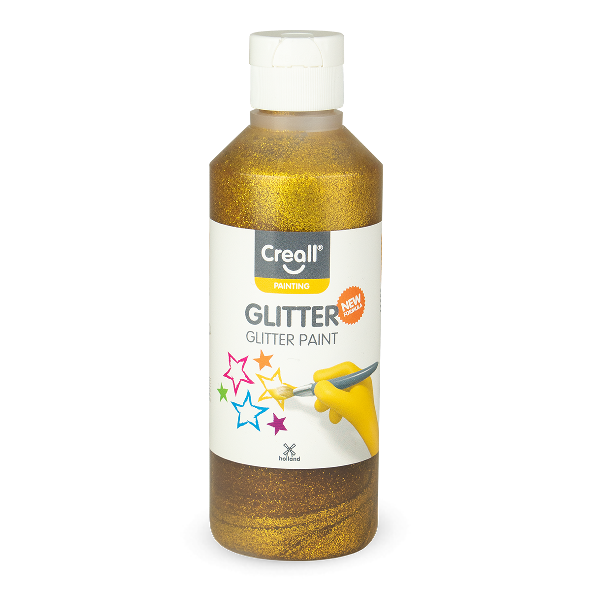 Creall Glitter glitterverf 250 ml, goud