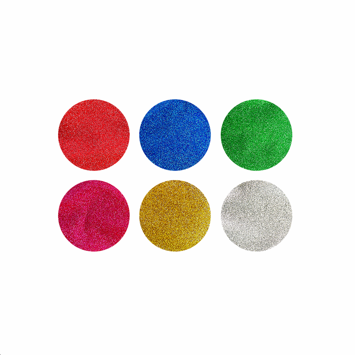 Creall glitterverfset, 6 × 250 ml, kleurenmix