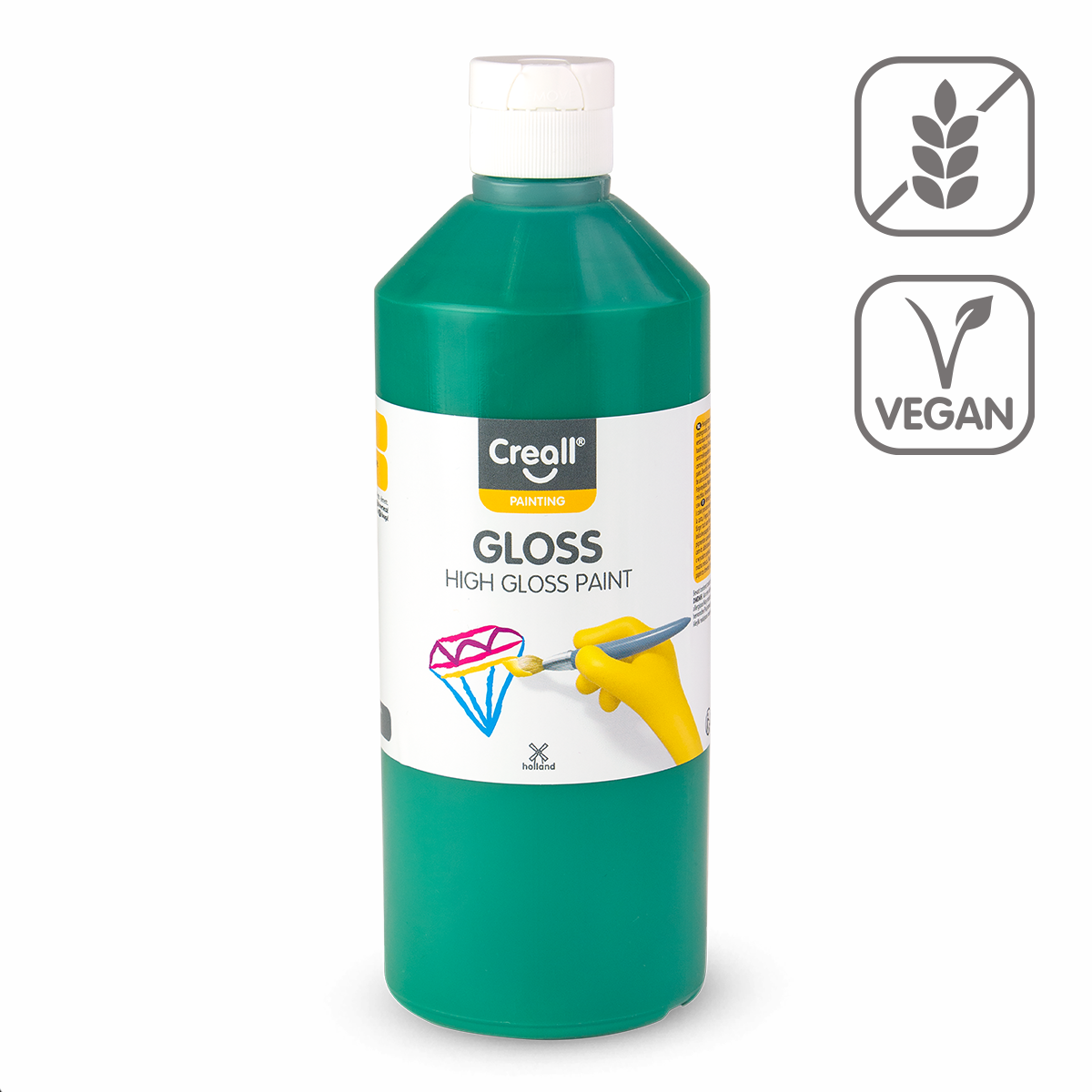 Creall Gloss glanzende schoolverf 500 ml – groen