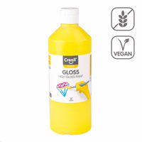 Creall Gloss glanzende schoolverf 500 ml – lichtgeel