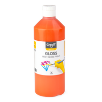 Creall Gloss glanzende schoolverf 500 ml – oranje