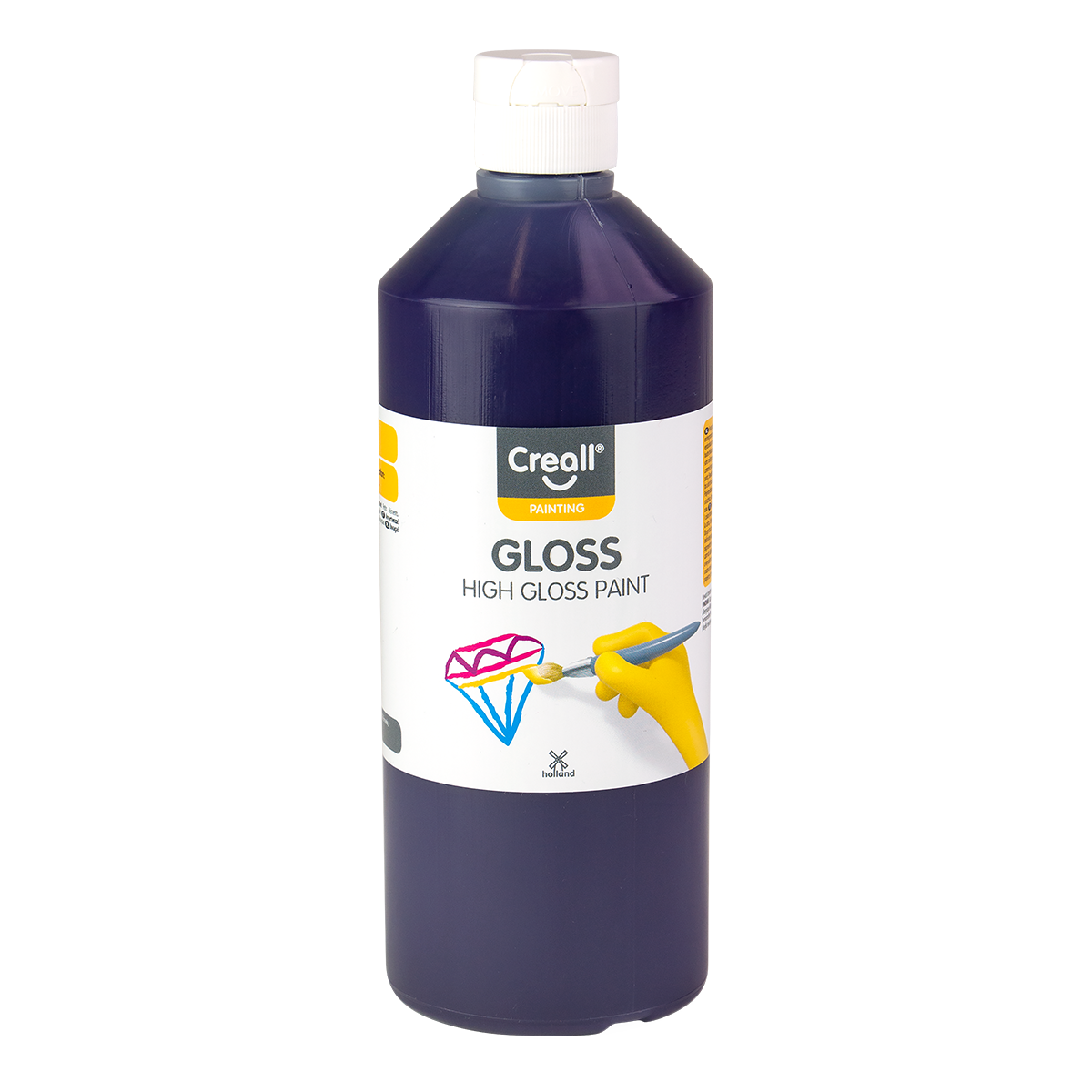 Creall Gloss glanzende schoolverf 500 ml – paars