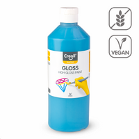 Creall Gloss glanzende schoolverf 500 ml – turkoois