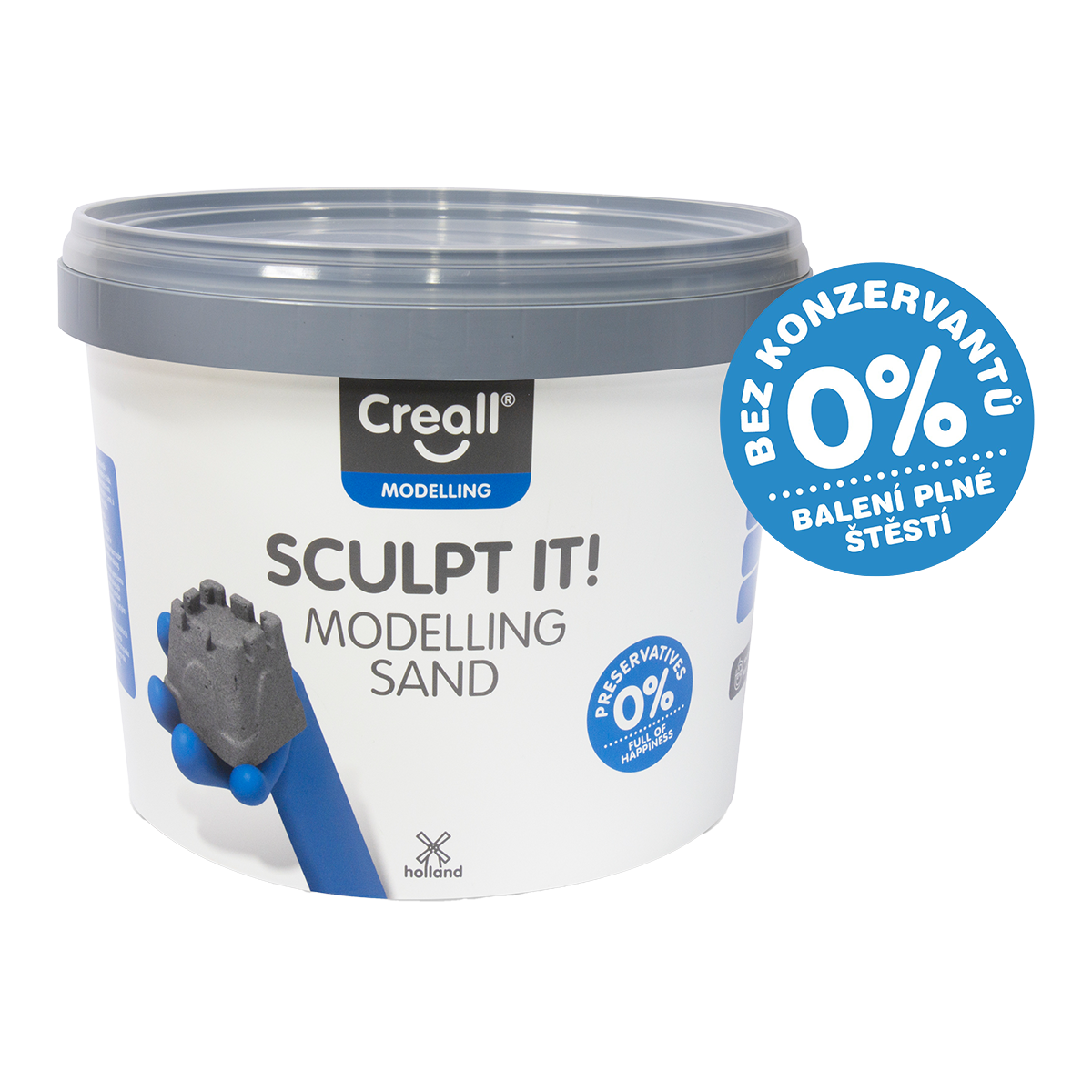 Creall it! modelleerzand, naturel