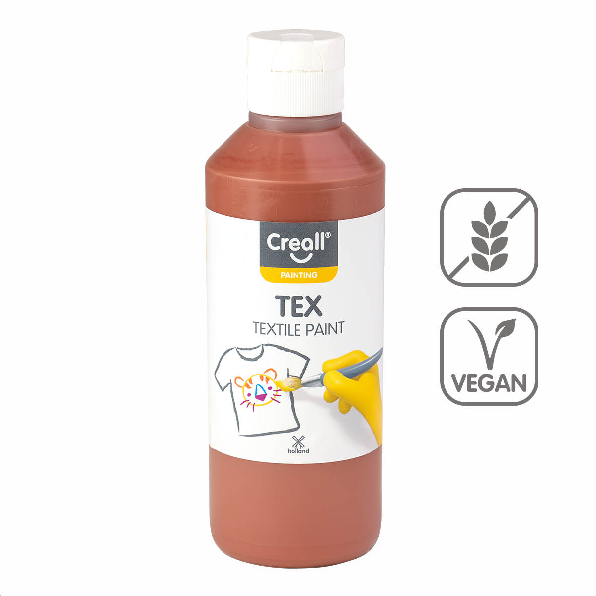 Creall Tex textielverf 250 ml – Bruin