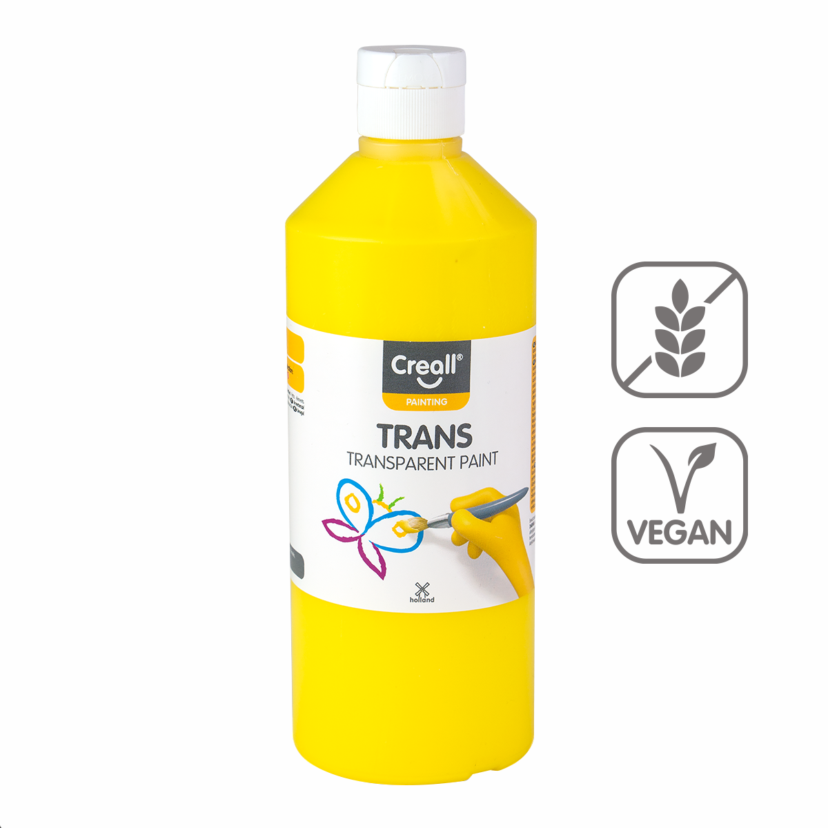 Creall transparante schoolverf 500 ml – Geel