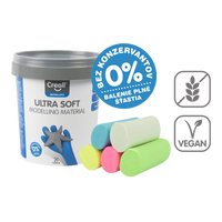 Creall Ultra soft speelklei 5 g in potje, kleurenmix – × 60 pastel