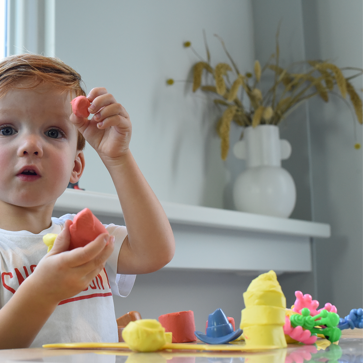 Creall Ultra soft speelklei 5 g in potje, kleurenmix