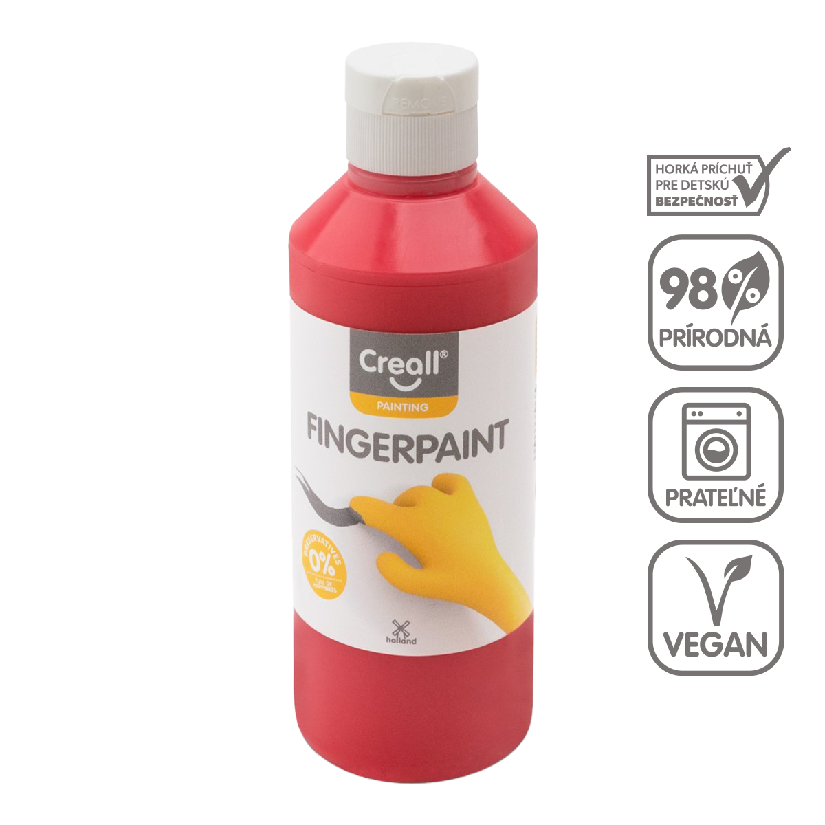 Creall vingerverf 250 ml – Rood