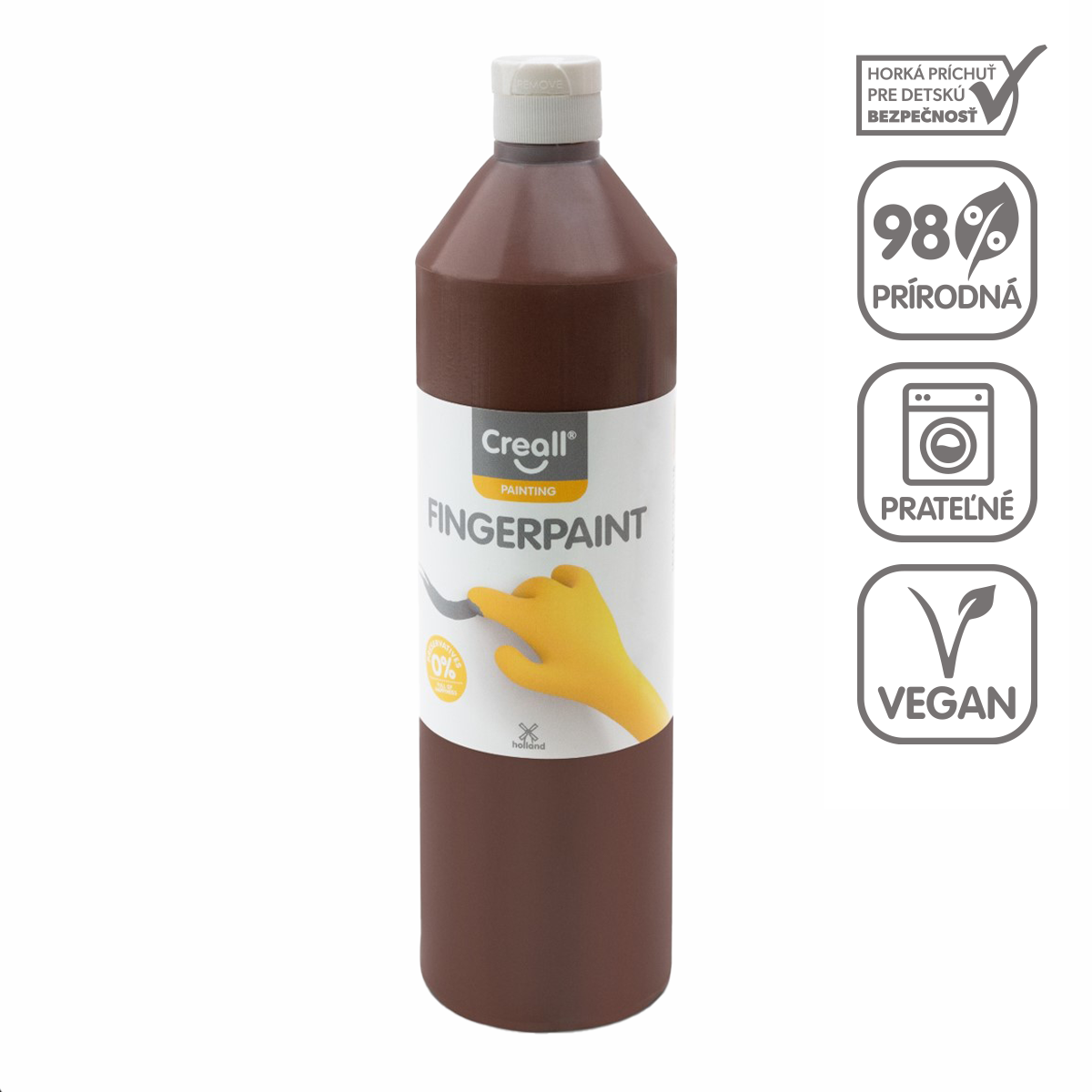 Creall vingerverf 750 ml – Bruin