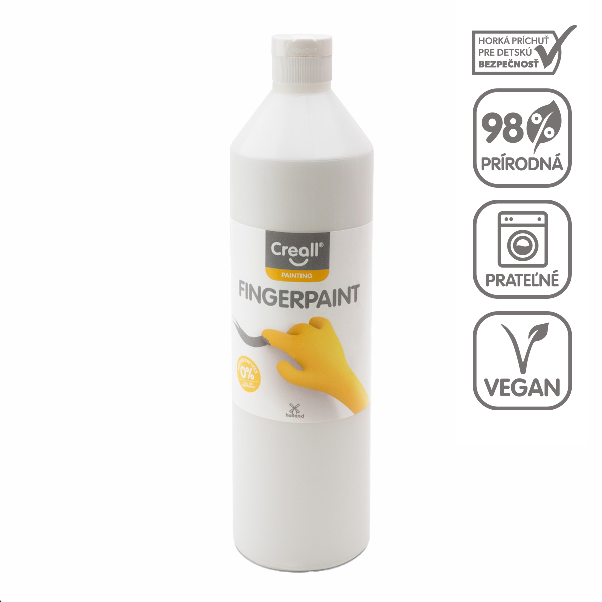 Creall vingerverf 750 ml – Wit