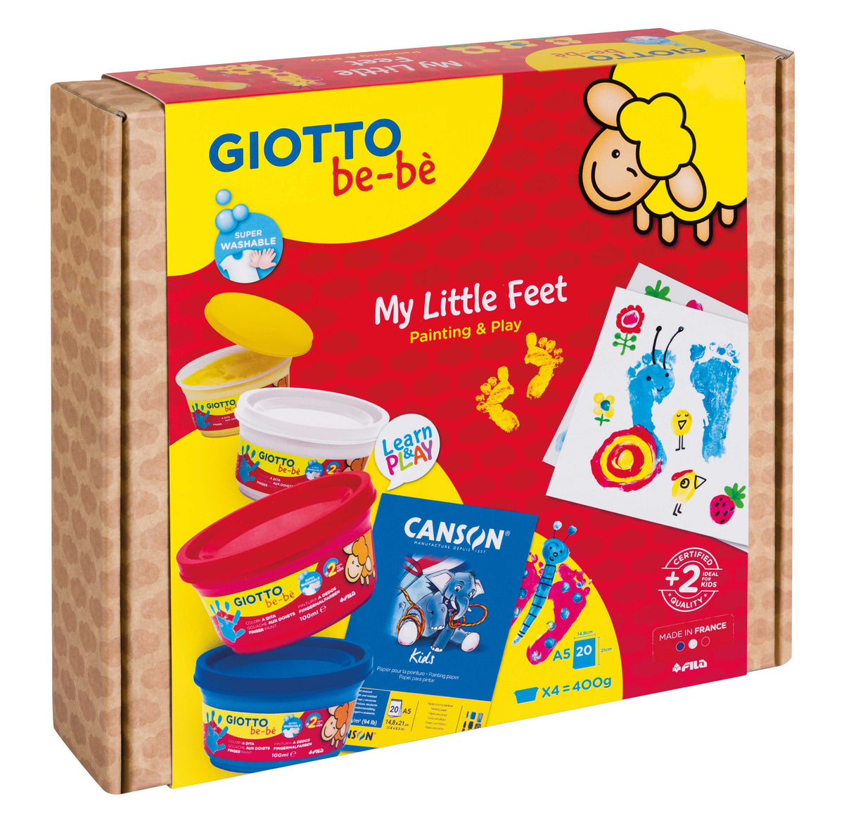 Creative art set GIOTTO be-bè My Little Feet A5 - 5 pcs