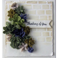 Creative Expressions snijmallen Succulententuin, 12 stuks