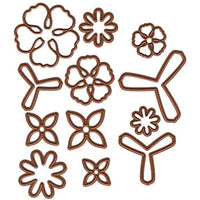 Creative Expressions snijmallen Succulententuin, 12 stuks