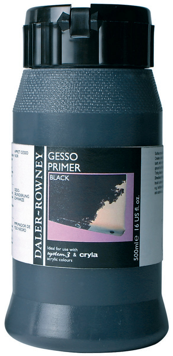 Daler-Rowney D&R Artist zwarte gesso 500 ml