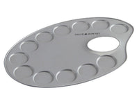 Daler-Rowney ovaal metalen schilderspalet 12 × 18 cm