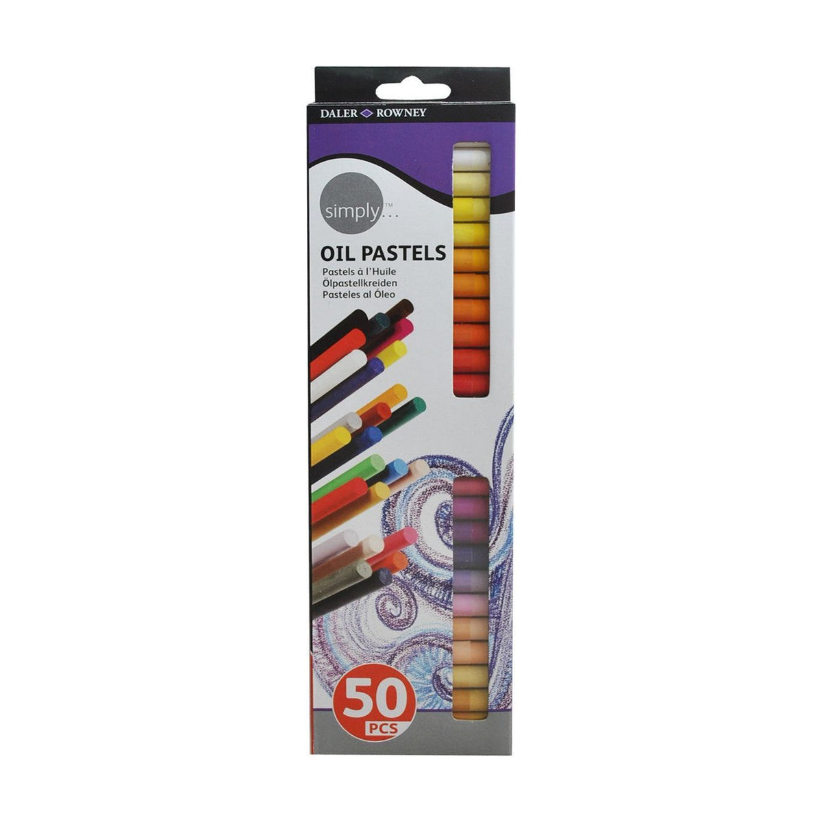 Daler-Rowney Simply oliepastels, set van 50