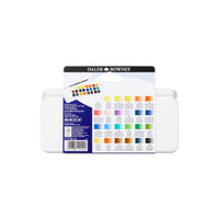 Daler-Rowney Aquafine aquarelverfset 24 halve napjes met penseel