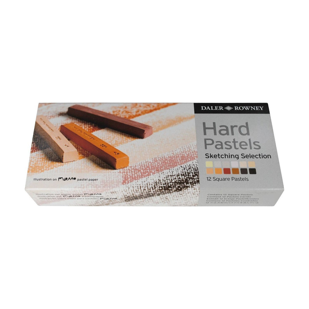 Daler-Rowney Artists harde pastels, set van 12