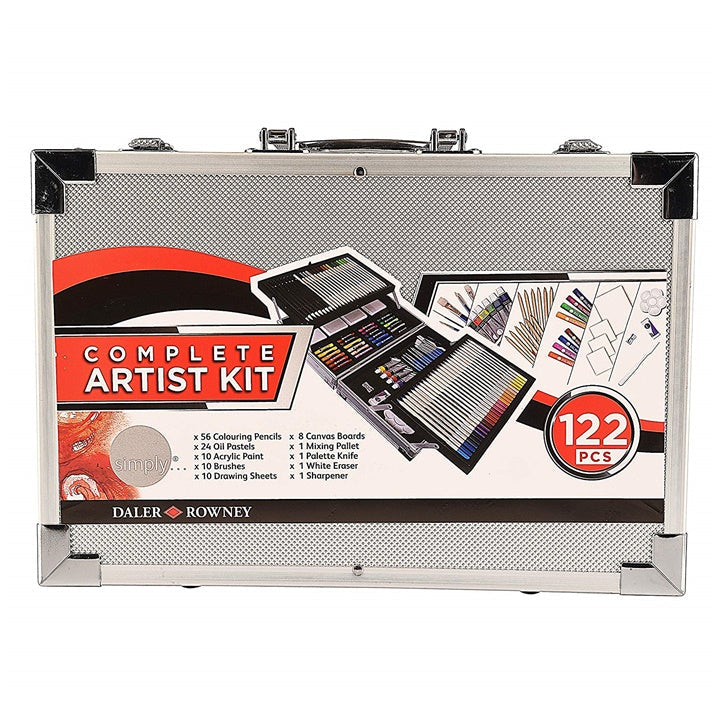 Daler-Rowney Complete Artist Kit, Large, 122-Piece
