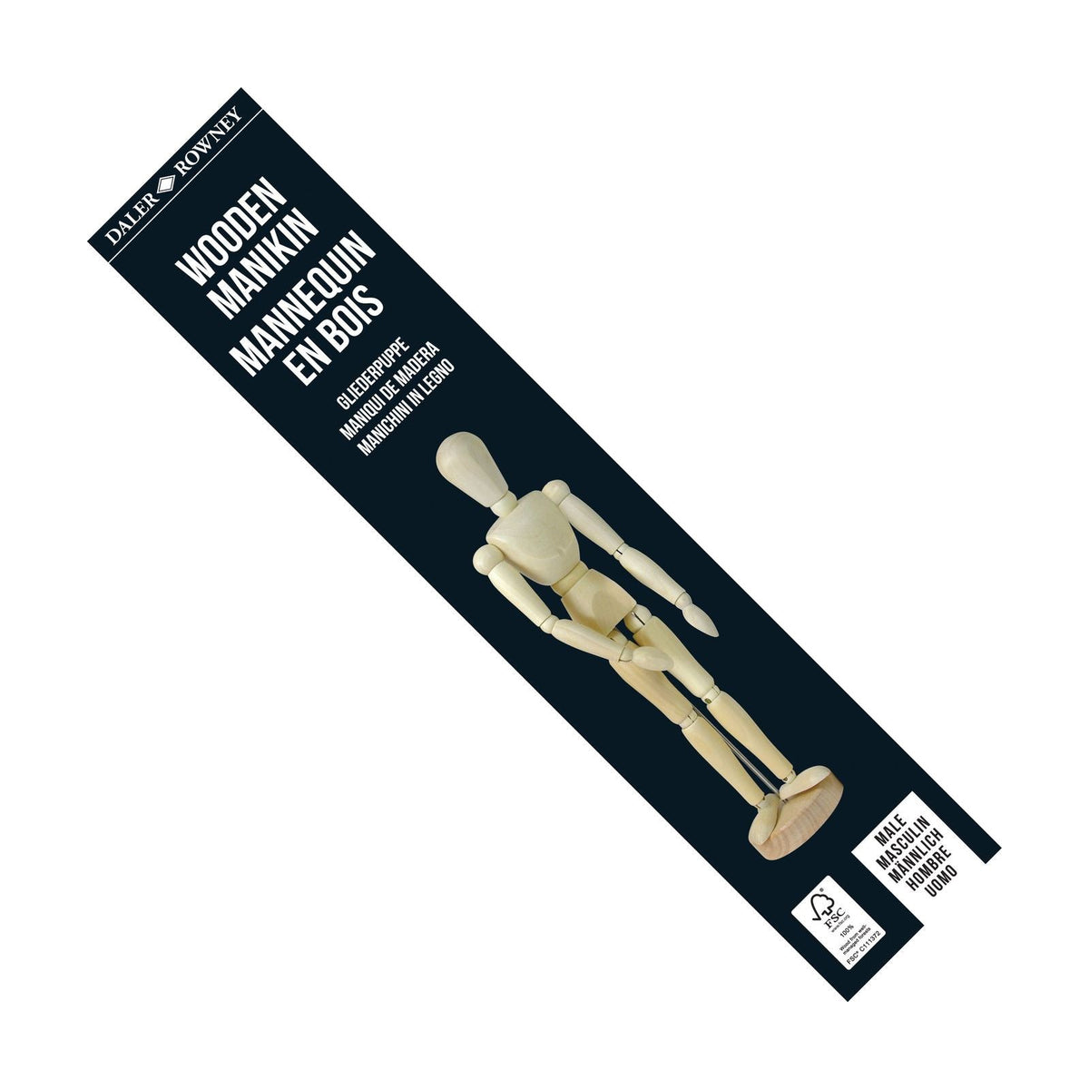 Daler-Rowney D&R Artists houten ledenpop 30 cm