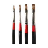 Daler-Rowney Georgian Kolinsky penseel Bright, lange steel