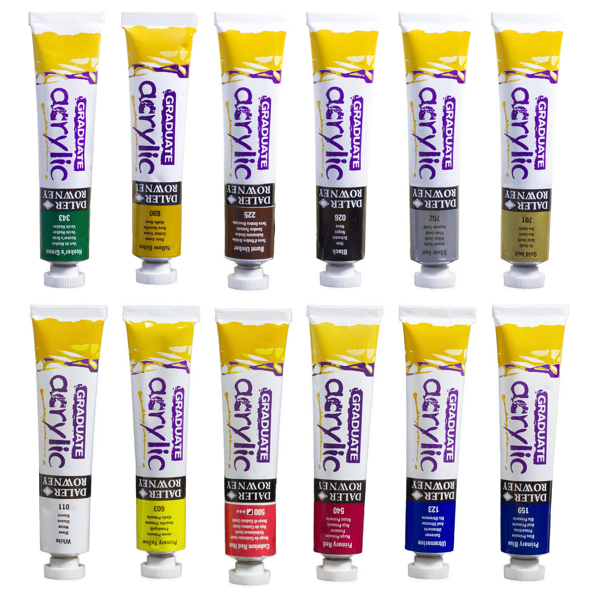 Daler-Rowney Graduate acrylverfset 12 × 22 ml
