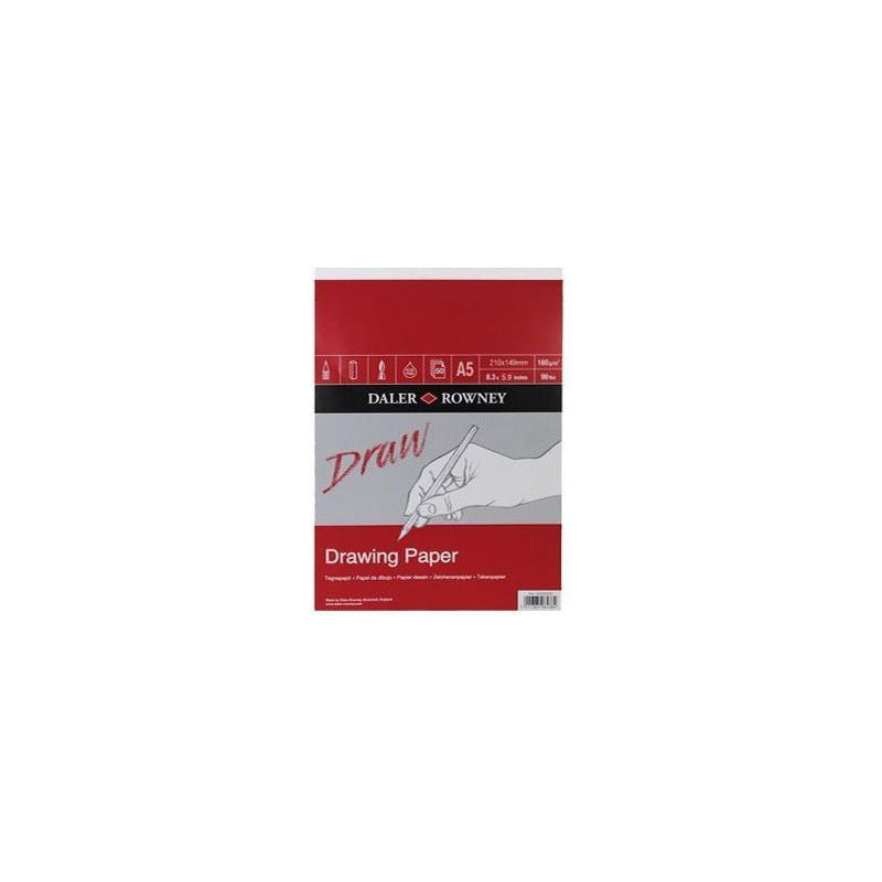 Daler-Rowney Medium Grain tekenblok A5, 160 g/m², 50 vel