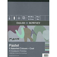 Daler-Rowney Murano pastelpapier Cool 40,6 × 30,5 cm, 30 vellen