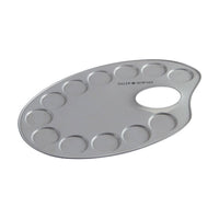 Daler-Rowney ovaal metalen schilderspalet 12 × 18 cm
