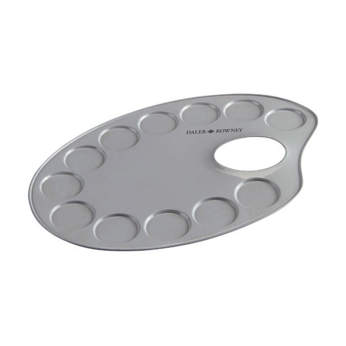 Daler-Rowney ovaal metalen schilderspalet 12 × 18 cm